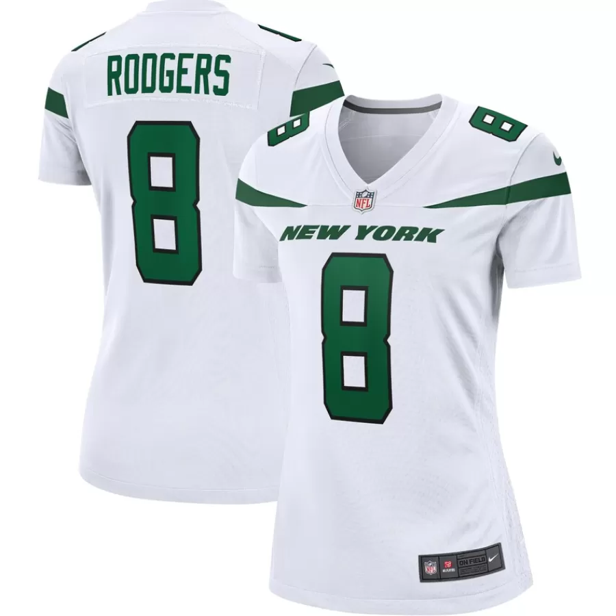 Women New York Jets Jerseys | Women^Women's Nike Aaron Rodgers White Player Jersey