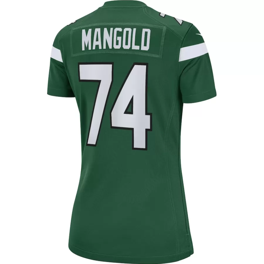 Women New York Jets Jerseys | Women^Women's Nike Nick Mangold Gotham Green Retired Player Jersey