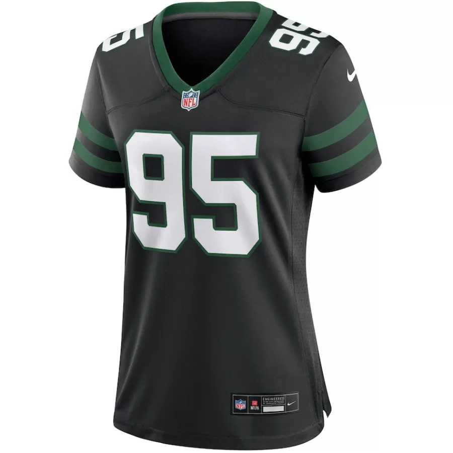 Women New York Jets Jerseys | Women^Women's Nike Quinnen Williams Legacy Black Alternate Game Jersey