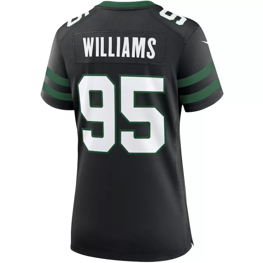 Women New York Jets Jerseys | Women^Women's Nike Quinnen Williams Legacy Black Alternate Game Jersey