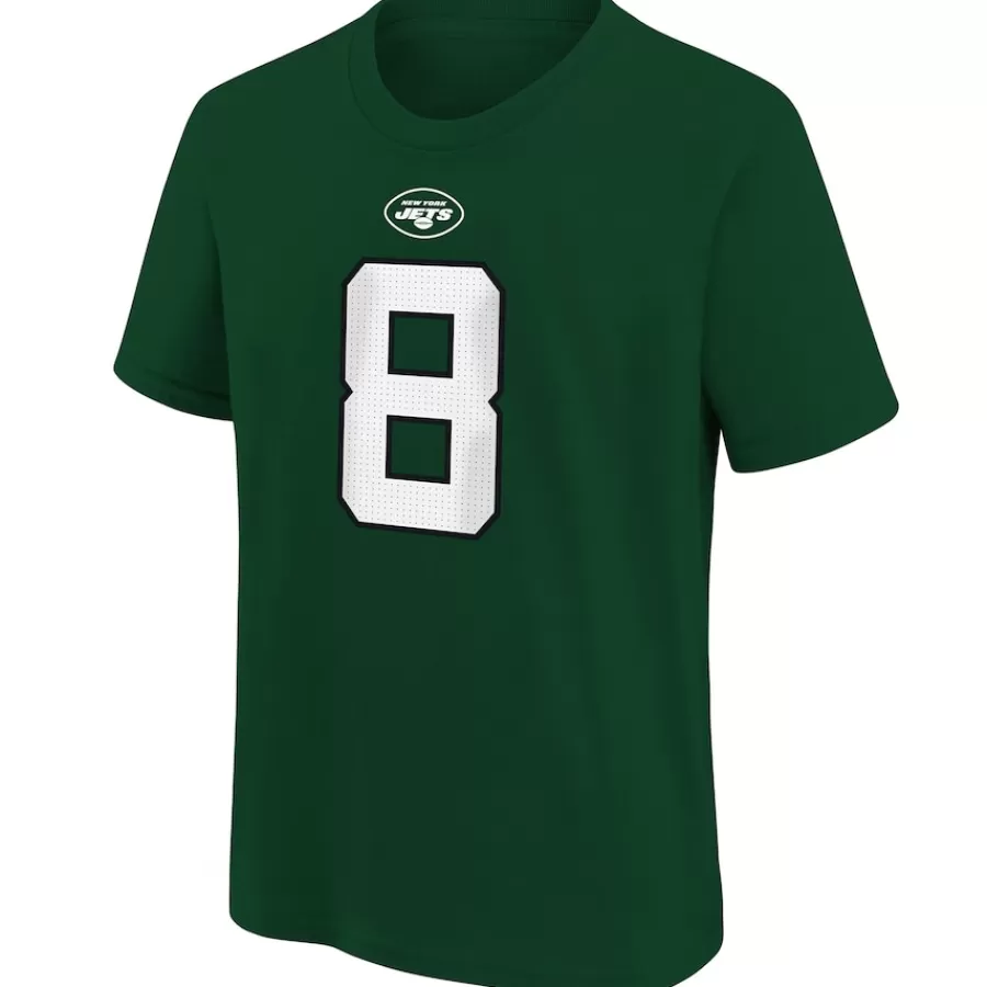 Kids New York Jets T-Shirts | Kids^Youth Nike Aaron Rodgers Green Player Name & Number T-Shirt