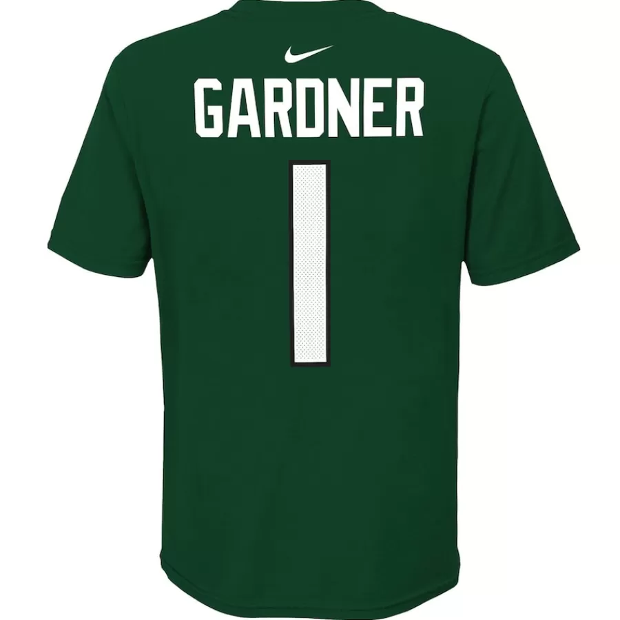 Kids New York Jets T-Shirts | Kids^Youth Nike Ahmad Sauce Gardner Green Team Pride Player Name & Number T-Shirt