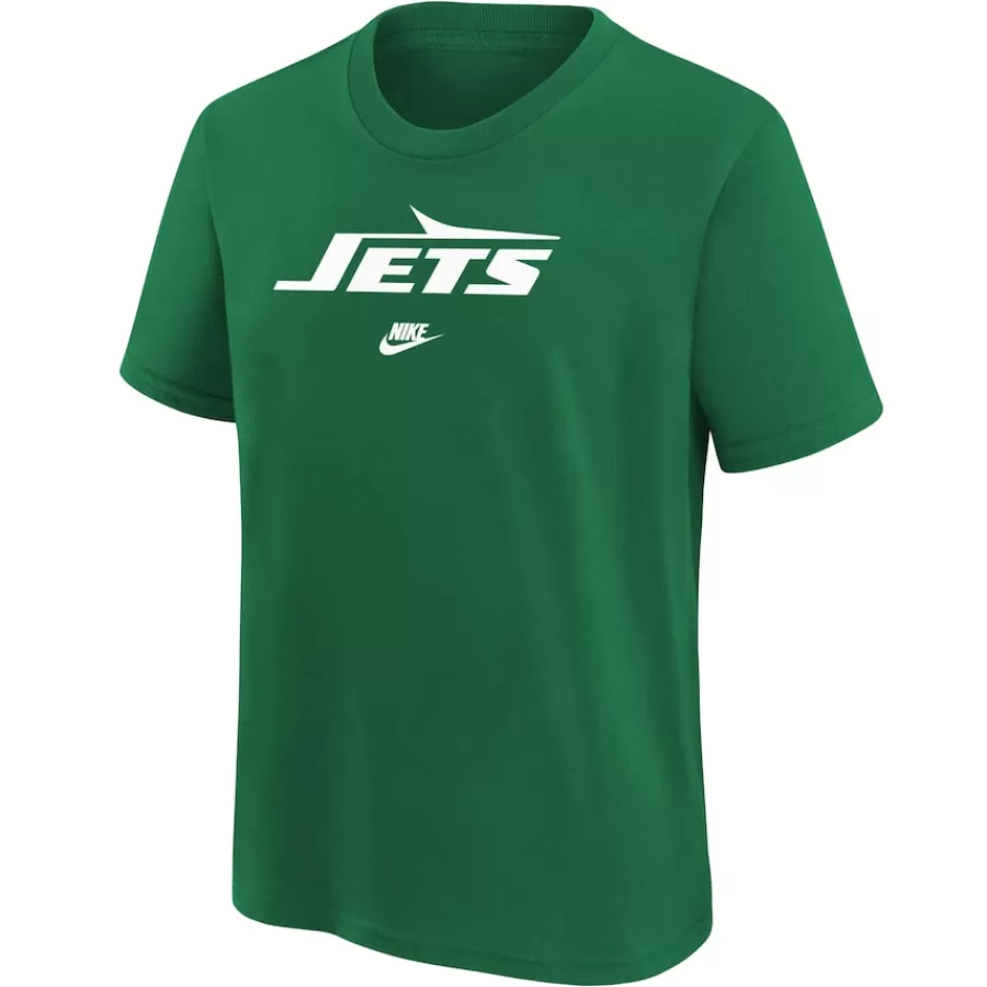 Kids New York Jets T-Shirts | Kids^Youth Nike Green Rewind Essential T-Shirt