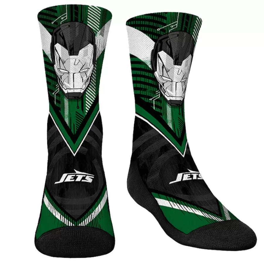 Kids New York Jets Shoes & Socks^Youth Rock Em Socks 3-Pack Crew Socks