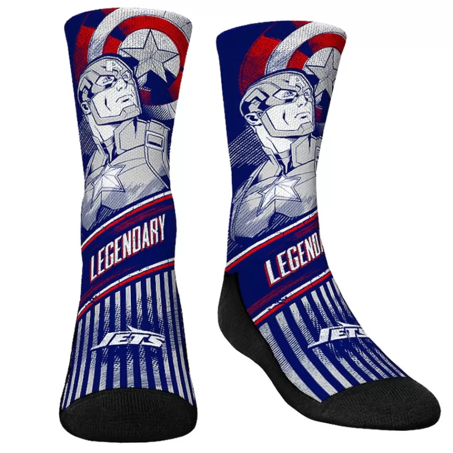 Kids New York Jets Shoes & Socks^Youth Rock Em Socks 3-Pack Crew Socks